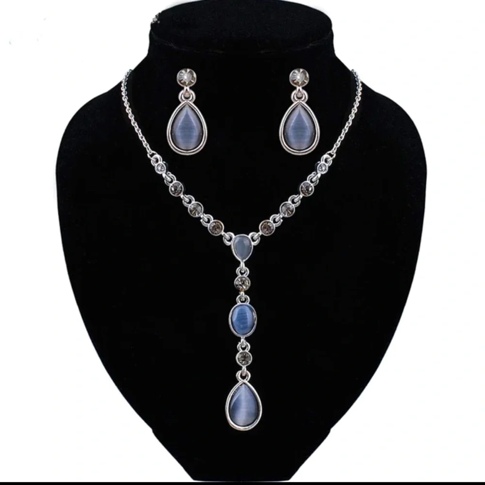 HP ❤️new New Bohemian Statement Necklace/Earring Formal Set - Picture 1 of 7